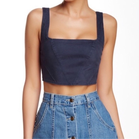 Free People Lost in the Light Crop Top Size 10 - Picture 1 of 13